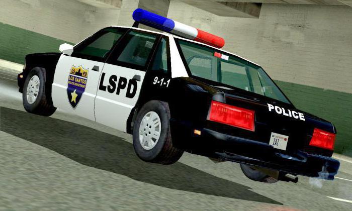 kodo policajev v GTA San Andreas