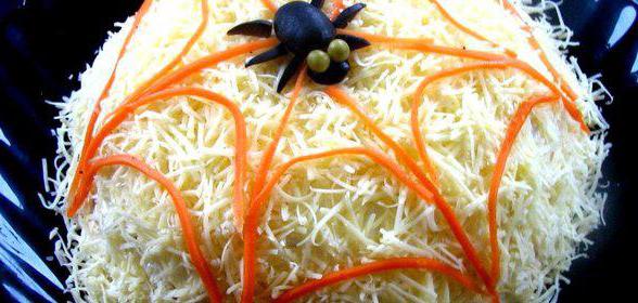 pavučinový salátový recept s fotografiemi