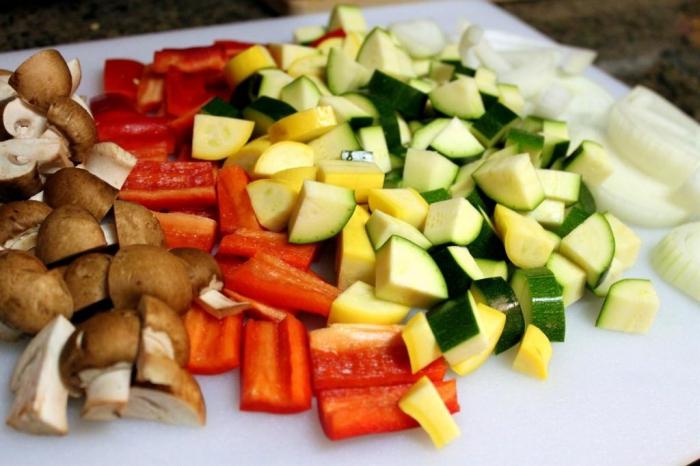 verdure nella ricetta del forno