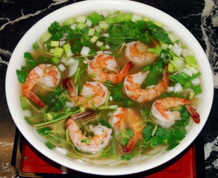 Vijetnamska juha s plodovima mora s receptom za plodove mora