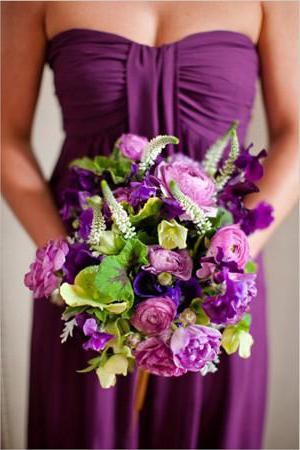 dekoracja purpurowej sali weselnej