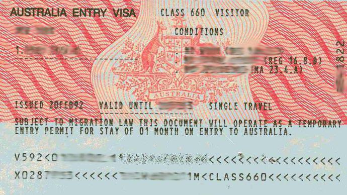 vizum za Avstralijo