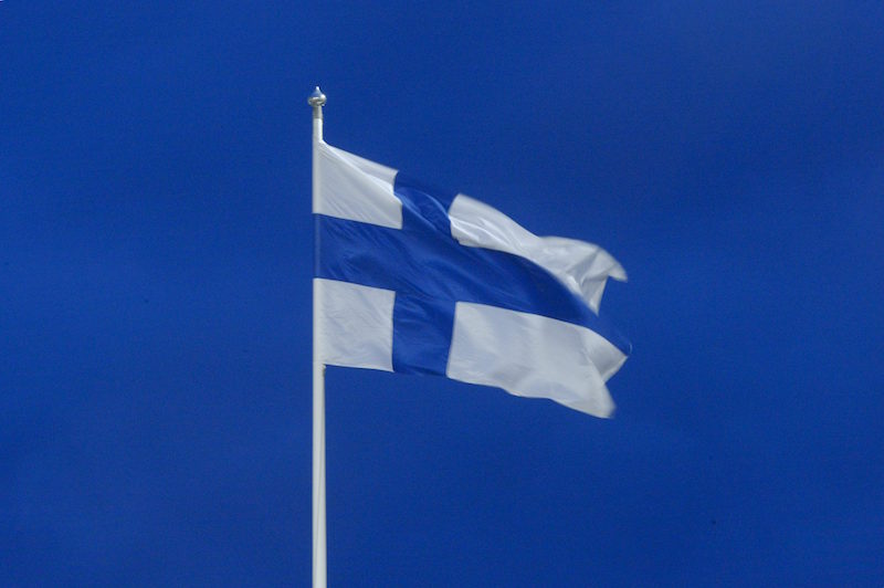 bandiera della Finlandia