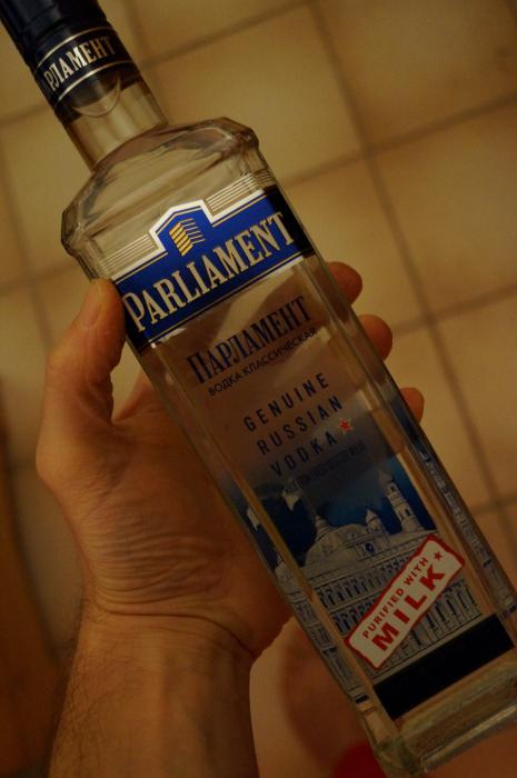 vodka parlament, kako razlikovati ponaredek