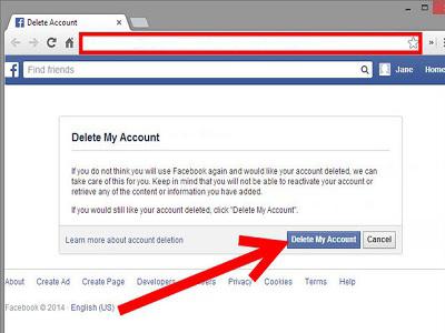 как да изтриете профил във Facebook