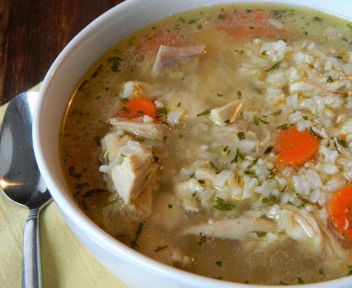 zuppa di pollo con riso