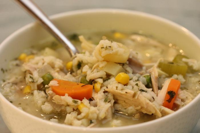 juha od riže s piletinom