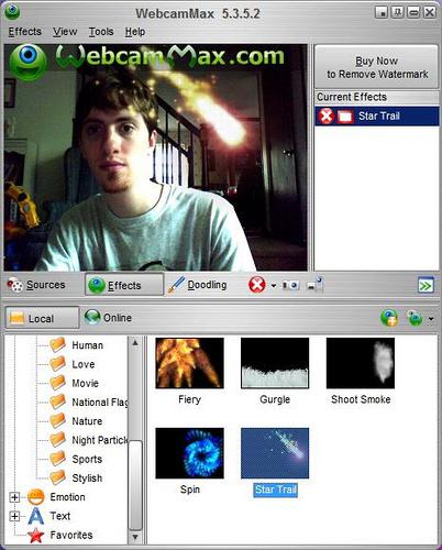 distorsione prog di webcam