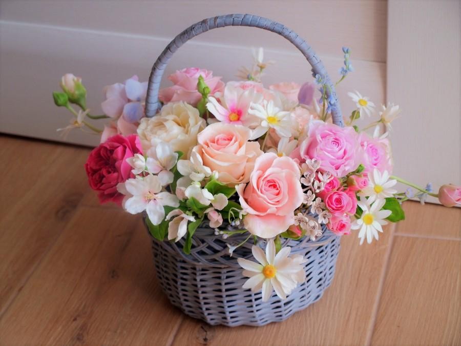 кошница с цветя