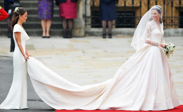 Svatební šaty Kate Middleton: popis, náklady