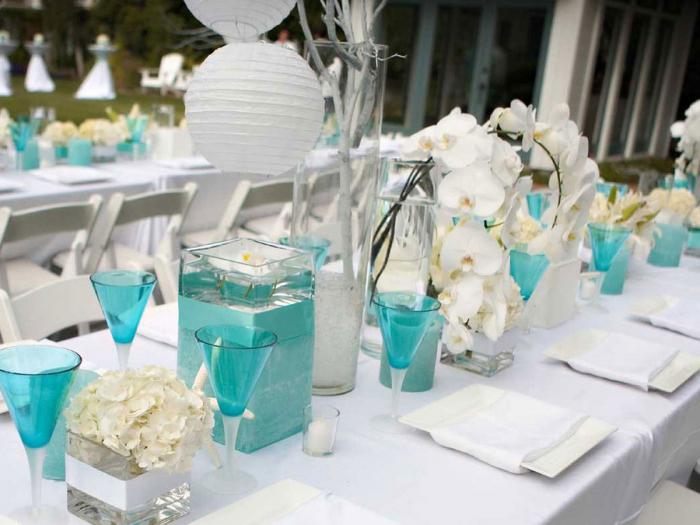 Tiffany stil vjenčanje pribor