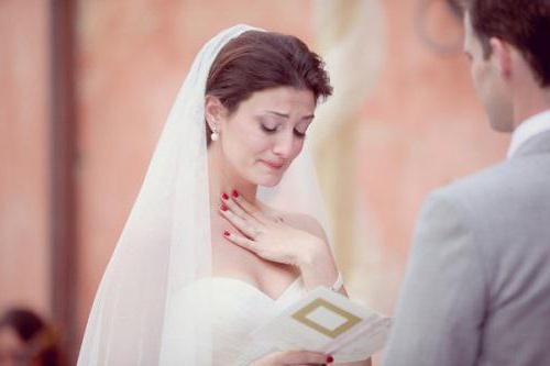 giuramenti nuziali per la sposa e lo sposo