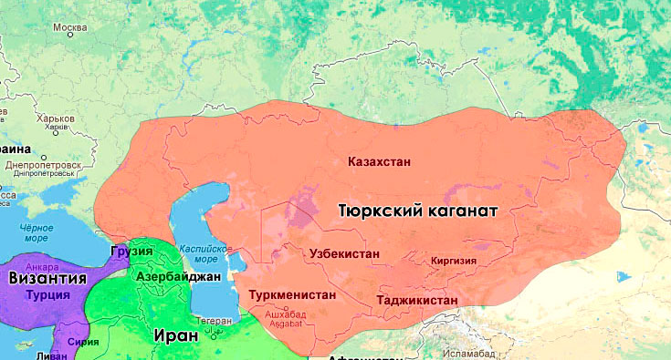 Západní Turkic kaganat etnické složení