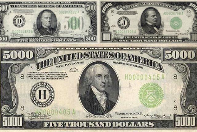снимка на доларови банкноти