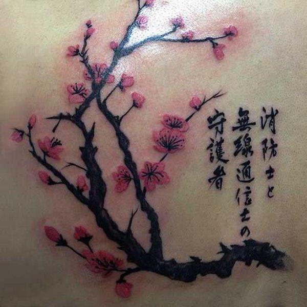 Sakura tetování pro dívky