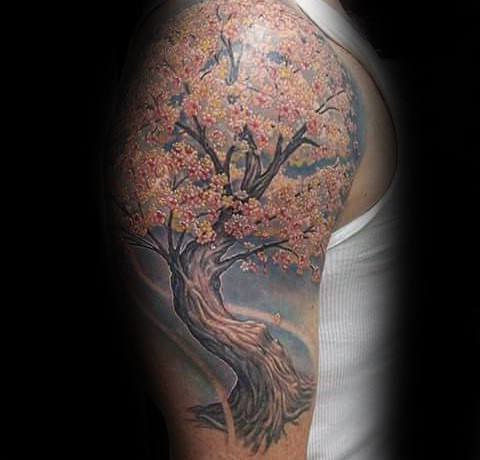 tetování sakura fotografie