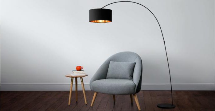 подова лампа с маса