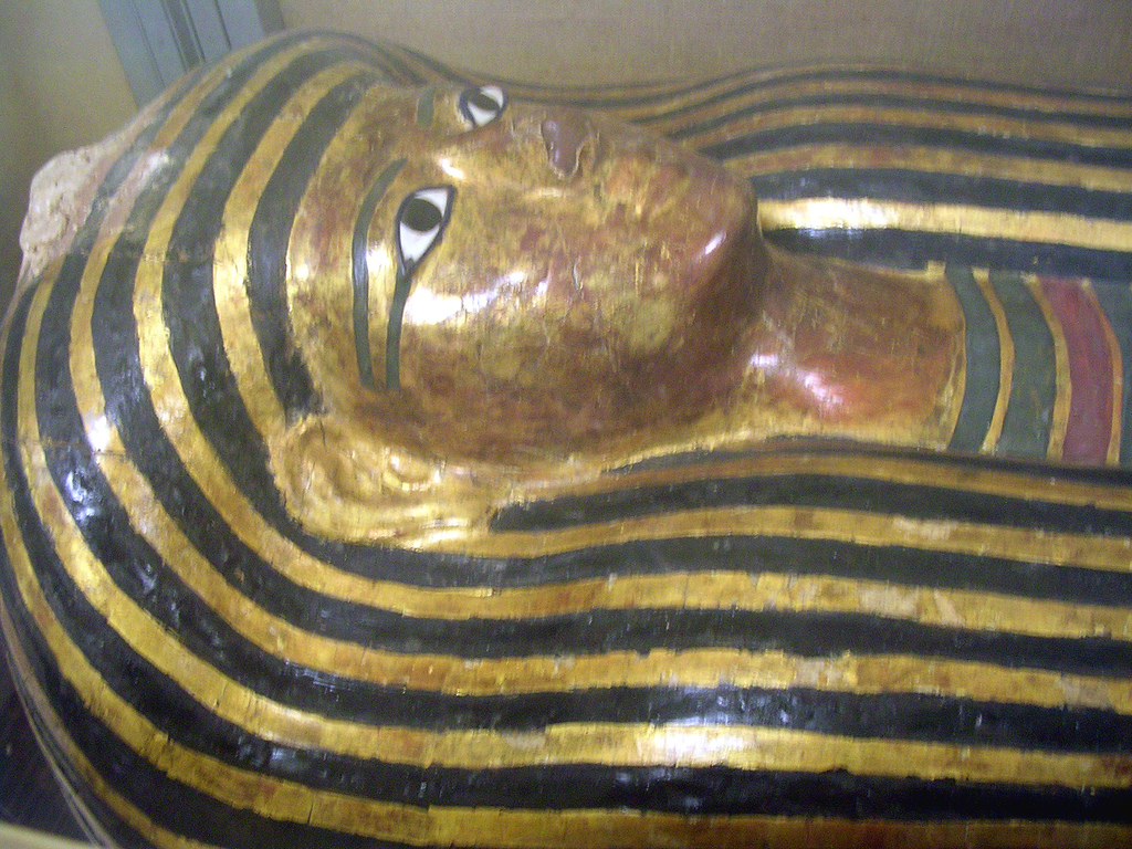 Sarkofag ze starożytnego Egiptu