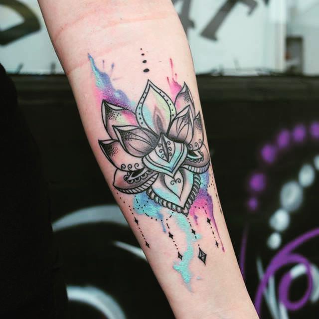 akvarel tetování