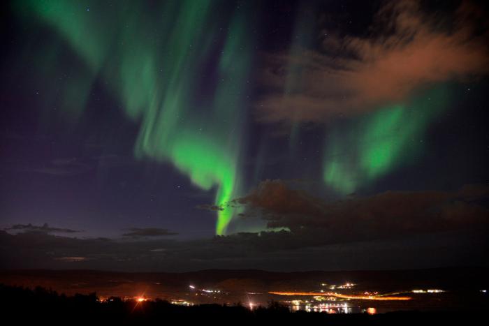 Polarne luči v Murmansku