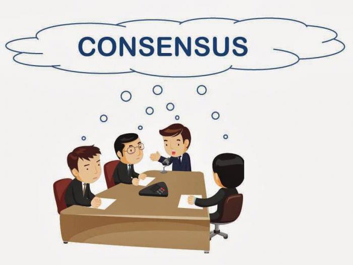 definicija riječi konsenzus