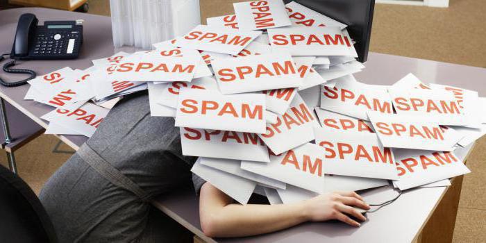 inviare spam per e-mail