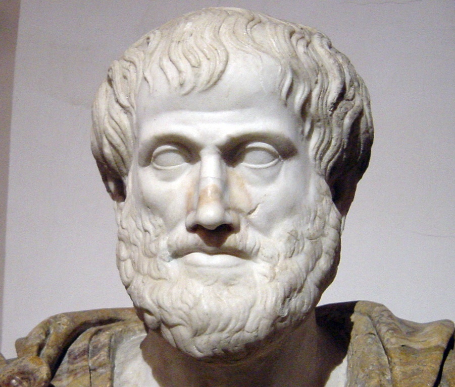 скулптура, изобразяваща Аристотел