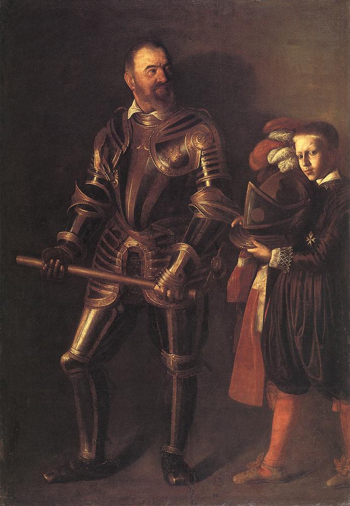 Stránka na obrázku od Caravaggio