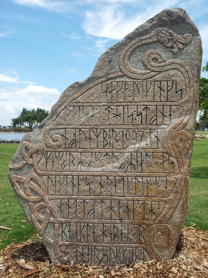 Segno commemorativo con le rune