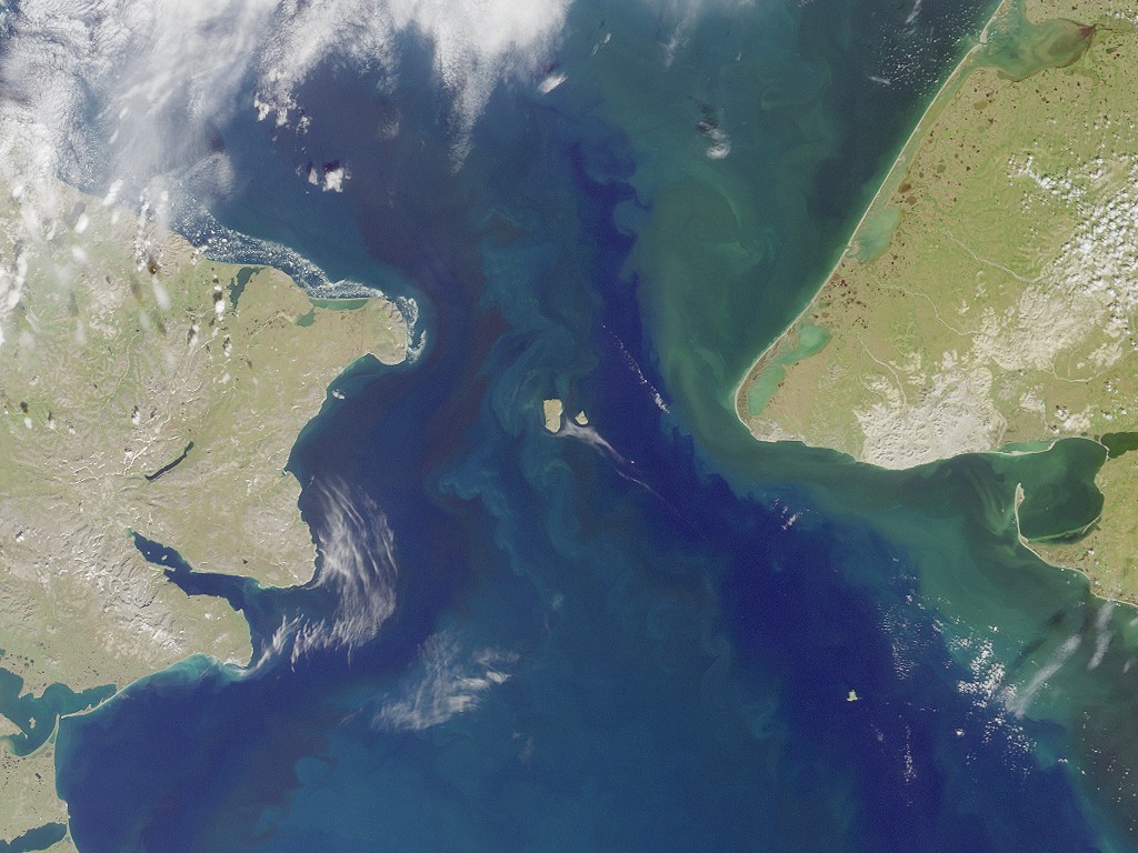 Cieśnina Beringa między Azją a Ameryką Północną