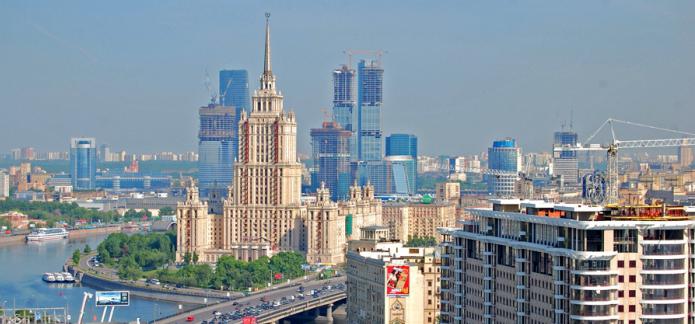 Moskva območje v Moskvi Ring Road