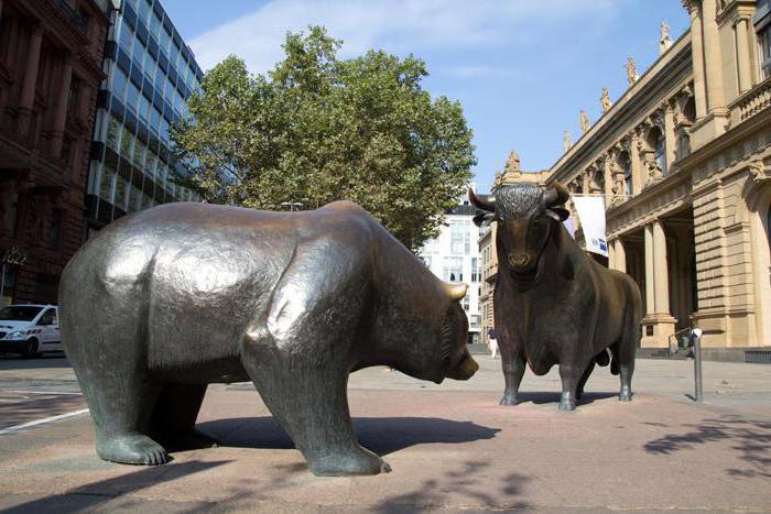 Býk a medvěd na burze cenných papírů