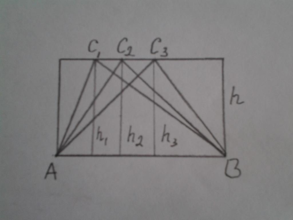 Триъгълници с правоъгълник