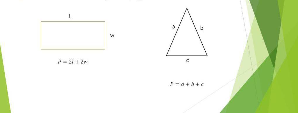 Периметърни формули на различни фигури