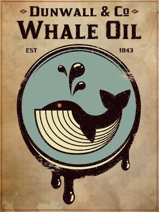applicazione di olio di balena
