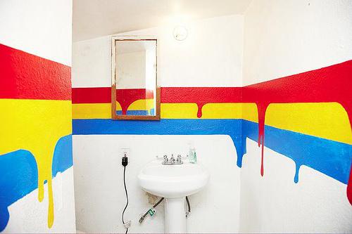 pittura murale in bagno