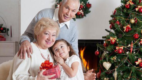 какво да даде за родителите на Нова година баби и дядовци