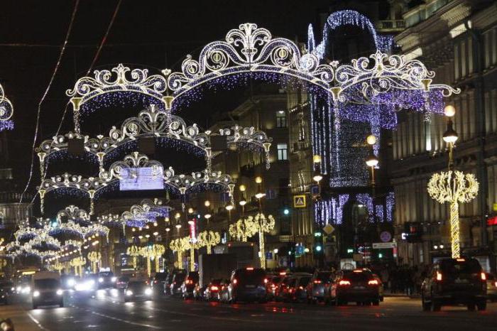 Co vidět večer v Petrohradě v zimě