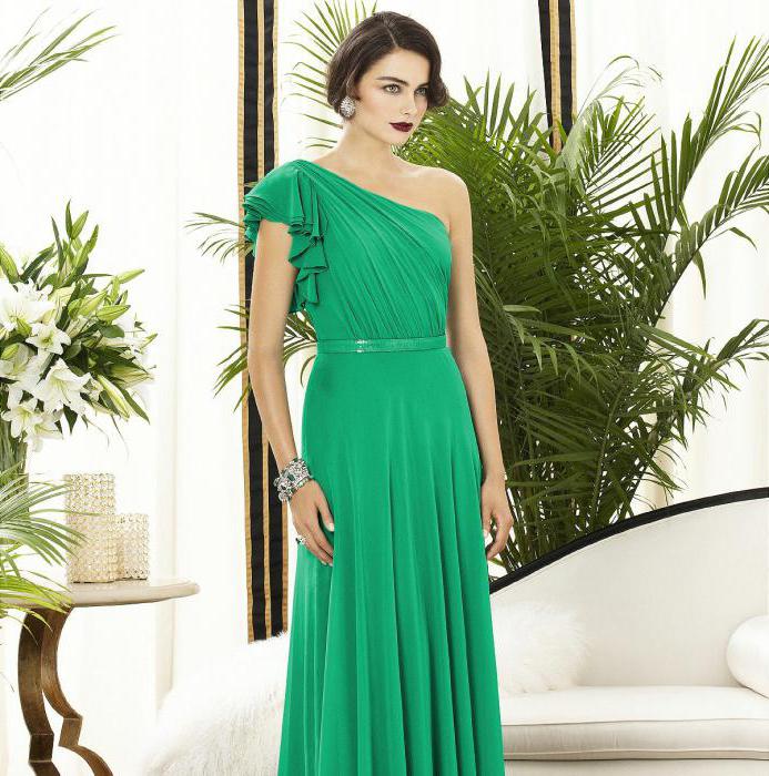 smaragdna haljina
