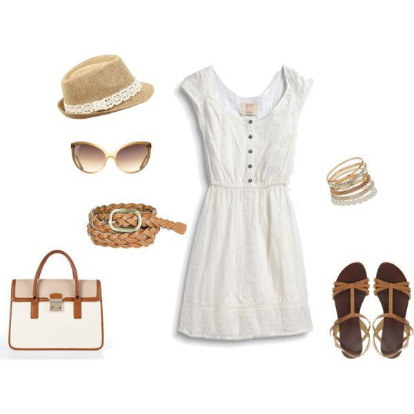 letní bílé šaty