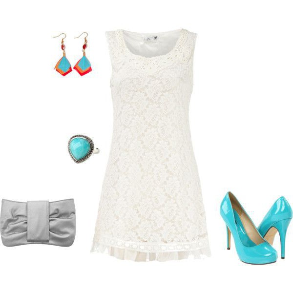 bílý letní šaty fotografie