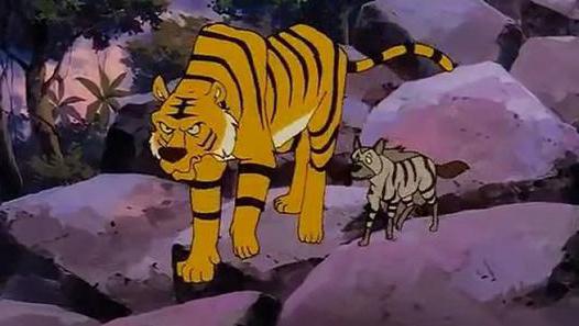 karikatura Mowgli jako jméno šakal