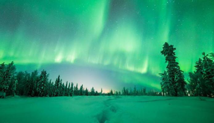 aurora boreale in Russia