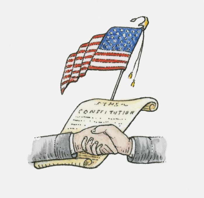 Амерички устав је усвојен током године