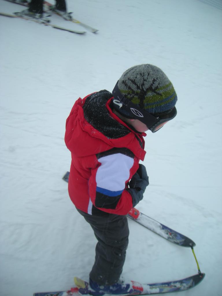 jak naučit děti lyžovat