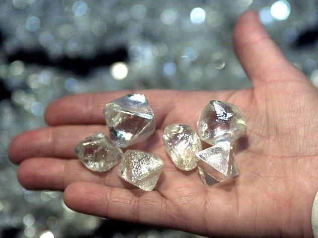 gdzie w Rosji wydobywano złoto i diamenty