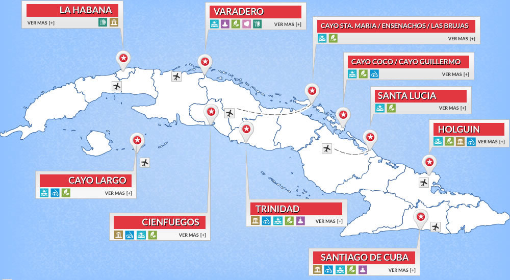 Popularne wyspy Kuby