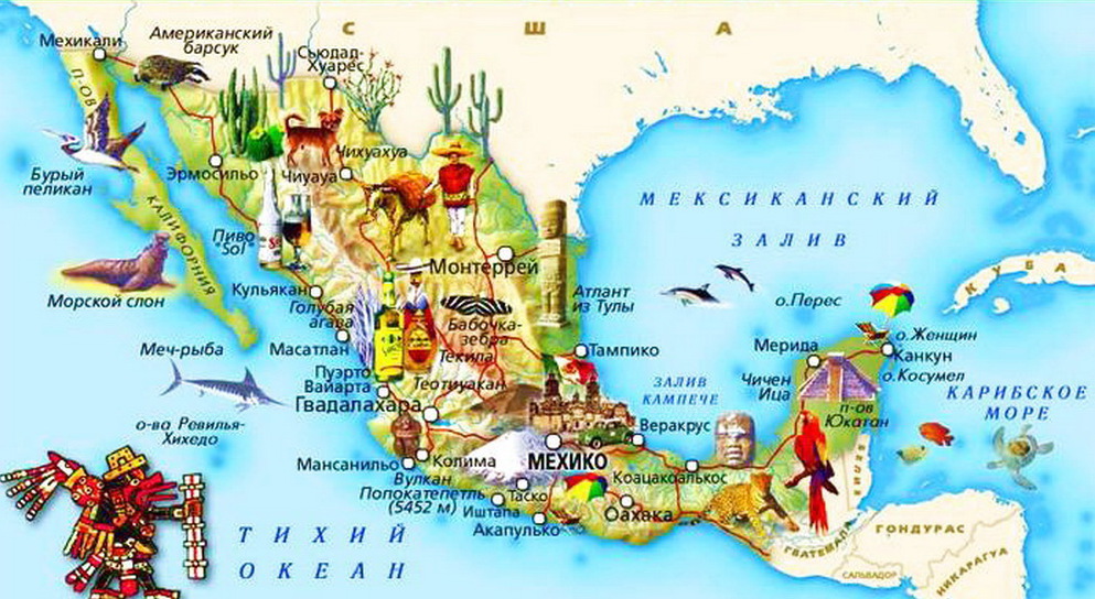 karta Meksika