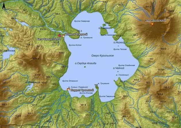 езера на островите Курил