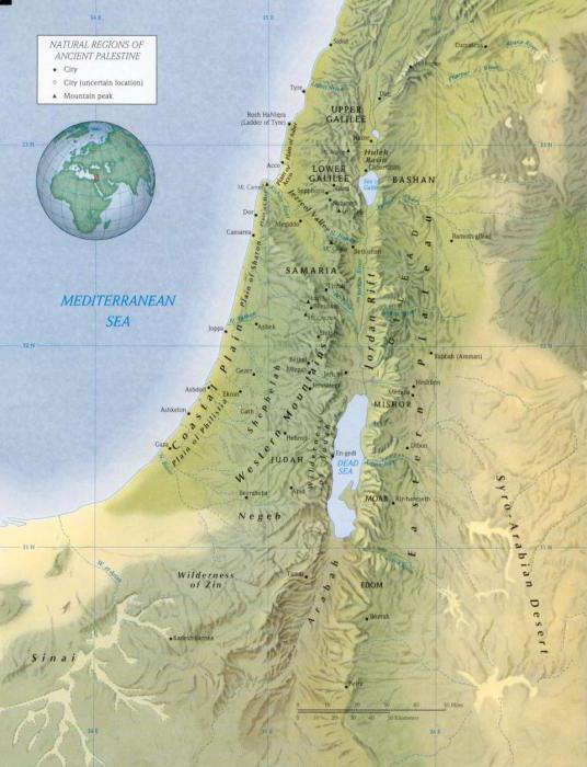 къде е древната палестина
